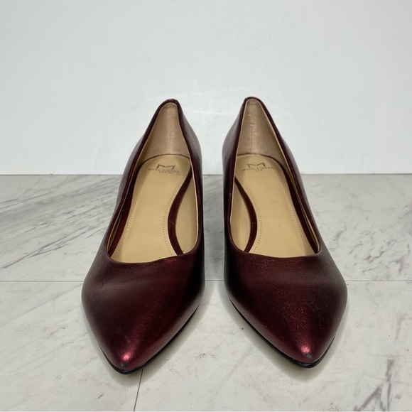 Marc Fisher Yulunda Red Leather Pointy Toe Pump 6.5 M - Picture 2 of 16
